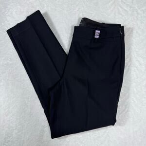 Talbots Chatham Black Slim Ankle Black Pants Wool Blend Trousers Women's 6
